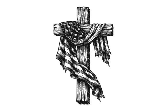 American Flag Cross Christian Design Review