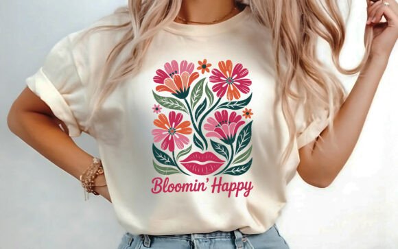 Boho Floral Graphics for T-Shirt Designs & Branding