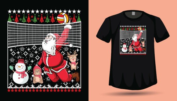 Christmas Volleyball Graphics: T-Shirt Designs Review