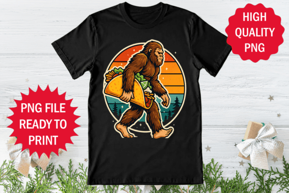 Funny Tacos Lover Bigfoot Shirt Design Graphics Review