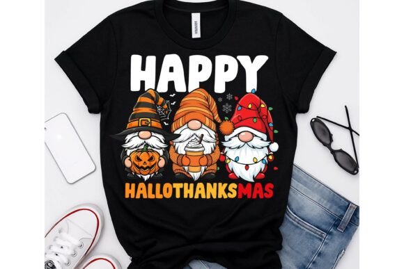Happy Hallothanksmas Graphics & T-Shirt Designs