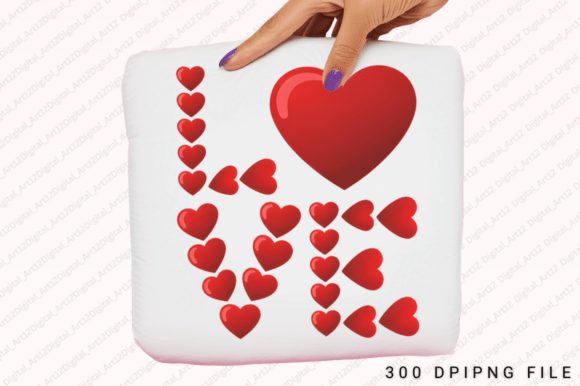 Heart Love PNG: Graphics for T-Shirt Designs
