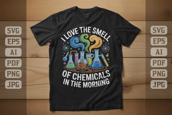 I Love the Smell of Chemicals Graphics & T-Shirt Designs