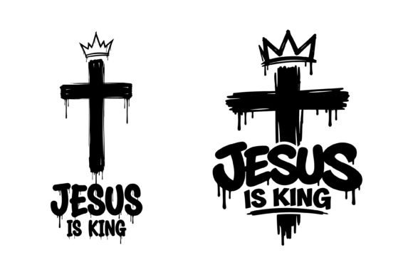 Jesus is King Faith Design: Graphics for T-Shirt Designs