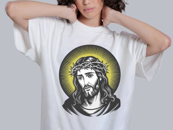 Jesus Vector Illustration Graphics for T-Shirt Designs