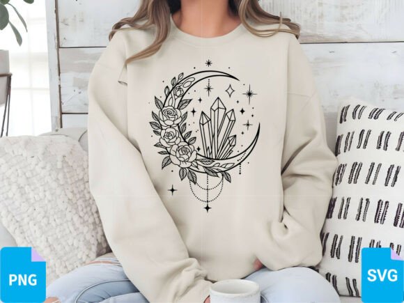 Magic Celestial T-Shirt Design SVG, PNG Graphics Review