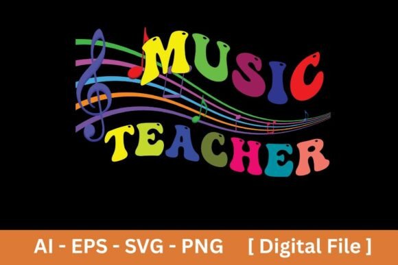 Music Teacher Sublimation T-shirt Design Graphics Review