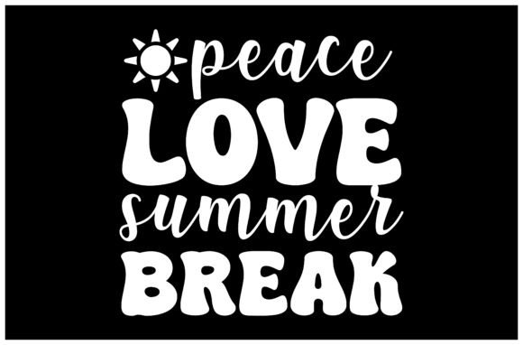 Peace Love Summer SVG Design for Graphics & T-Shirts