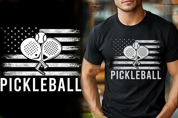 Pickball Flag Vector: Graphics for T-Shirt Designs