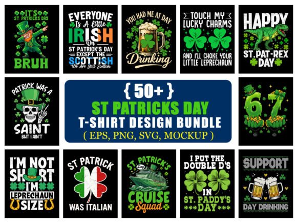 St Patrick’s Day T-Shirt Design Bundle Graphics Review