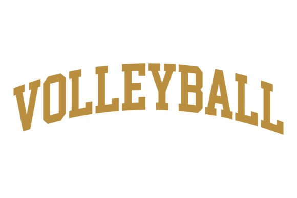 Volleyball Varsity Typography: Graphics & T-Shirt Designs